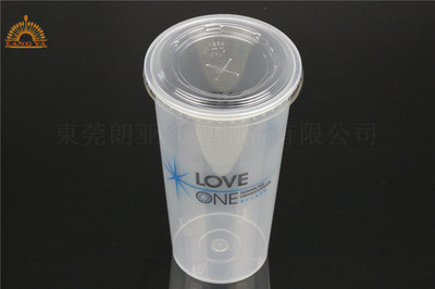 【22oz奶茶膠杯/22安士PP注塑膠杯/22盎司膠杯/貢茶膠杯/膠杯供應商】價格,廠家,圖片,塑料杯,東莞市朗亞紙塑制品-